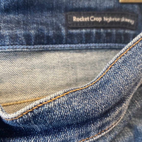 Citizens of Humanity Size 29 Blue Rocket Crop High Rise Skinny Jeans Slim Denim - Picture 3 of 8